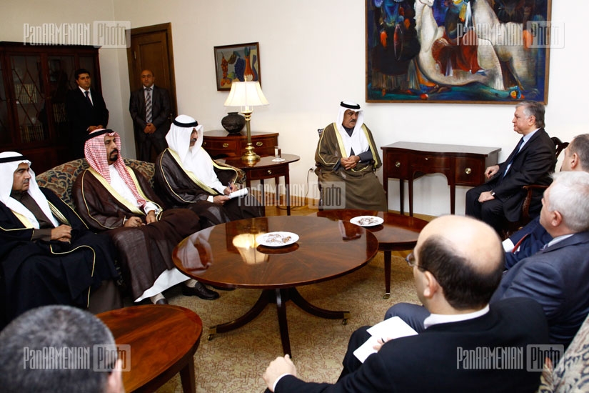 RA FM Edward Nalbandian receives Kuwait's Minister of Finance Mustafa Jassem Al-Shamali