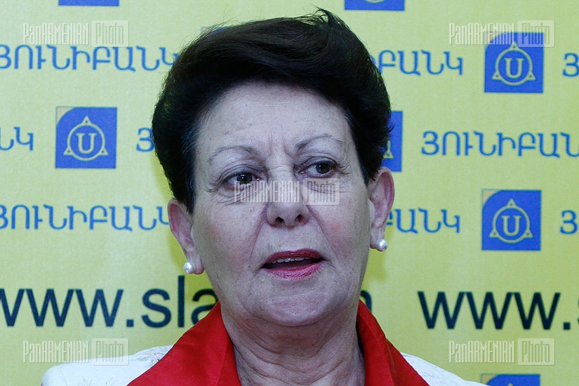 Press conference of pedagogue and Parliament member Anahit Bakhshyan dedicated to the Teacher's Day