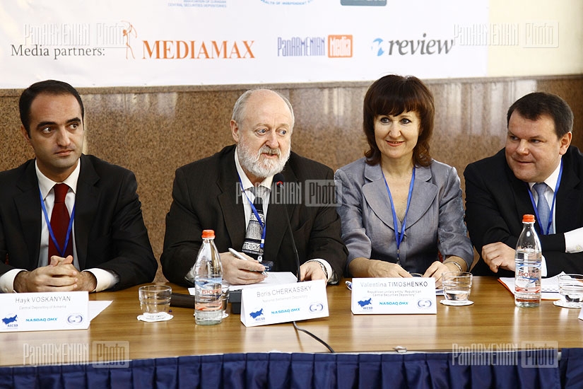 The 1st international joint conference of AECSD and IAEX of CIS organized by NASDAQ OMX Armenia launched in Yerean
