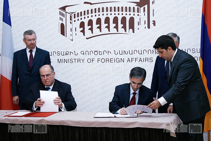 ԱԳՆ-ում տեղի Հայաստանի և Ֆրանսիայի միջև տեղի ունեցավ մի շարք փաստաթղթերի ստորագրում