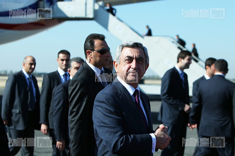 Ֆրանսիայի նախագահ Նիկոլյա Սարկոզին մեկնեց Հայաստանից