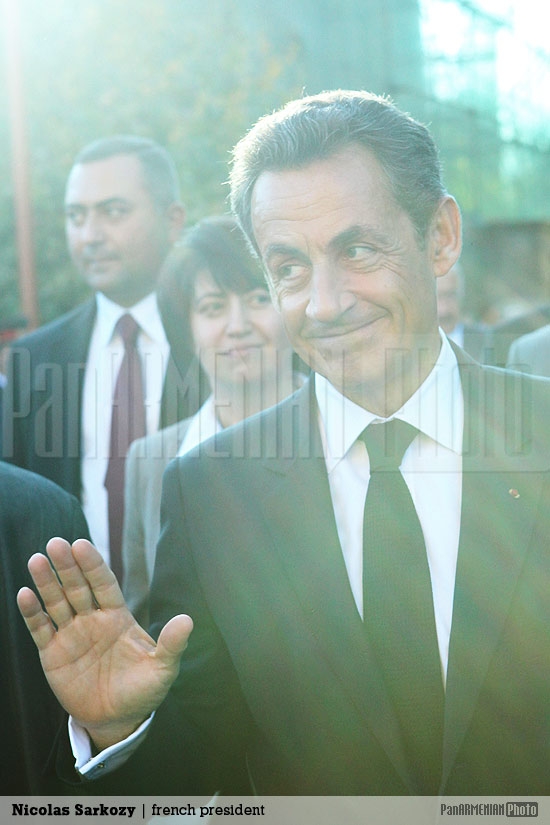 Nicolas Sarkozy in Echmiadzin