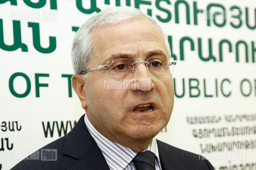 Press conference of RA Minister of Agriculture Sergo Karapetyan