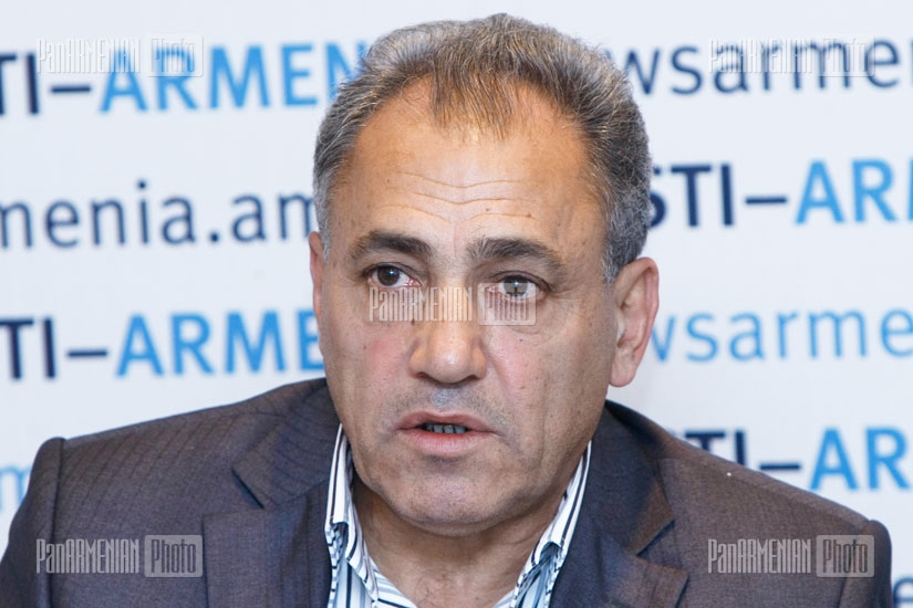Press conference of Ararat-73 team player Sergey Poghosyan