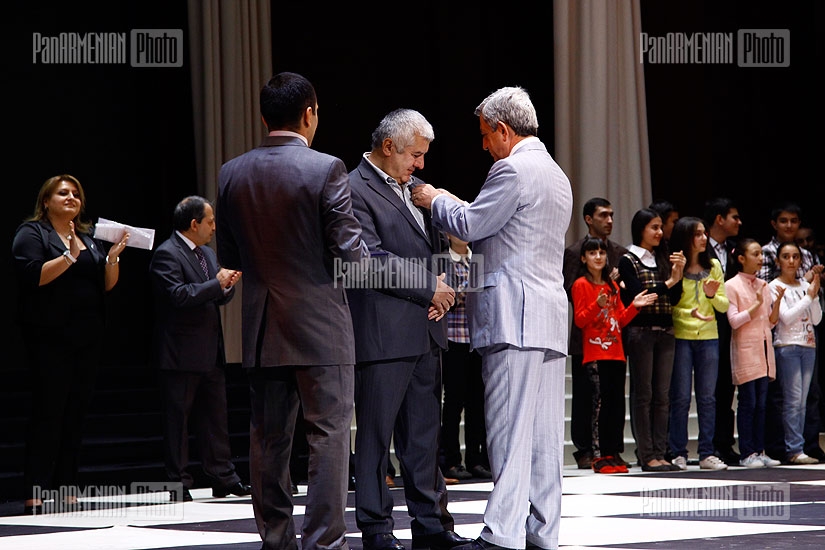 Ceremony dedicated to the 60th anniversary of chess master Rafayel Vahanyan