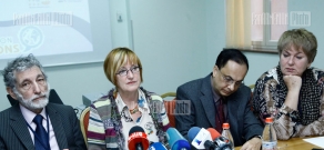 Press conference of UNFPA concerning demographic problems in Armenia