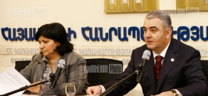 Press conference of RA Government's Information and Public Relations Department