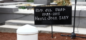 Former French MP, friend of Armenian people Henri Saby's burying ceremony