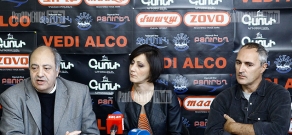 Press conference of writer Eduard Militonyan and 