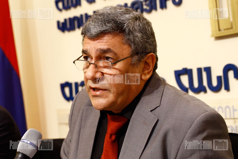 Press conference of RA MES State Committee of Science Head Samvel Harutyunyan