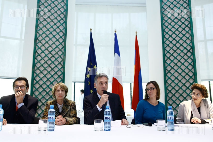 Press conference at French Embassy dedicated to Days of French Literature in Armenia