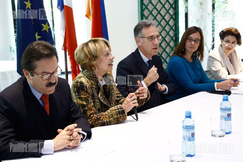 Press conference at French Embassy dedicated to Days of French Literature in Armenia