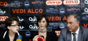 Press conference of Republican Sukias Avetisyan and ANC member Lyudmila Sargsyan