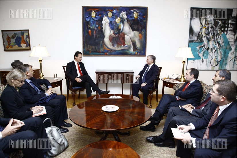 RA FM Edward Nalbandian receives Gunnar Wiegand, the EU Chief Negotiator in the negotiations over the Association Agreement between Armenia and the EU