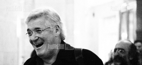 Press conference of violinist and conductor Pinchas Zukerman