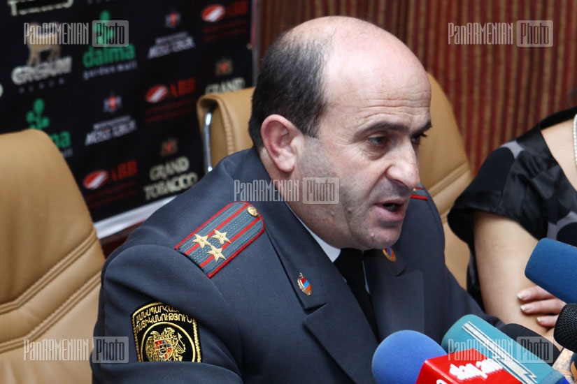 Пресс-конференция начальника Дорожно-патрульной службы Дорожной полиции Армении Норика Саркисяна