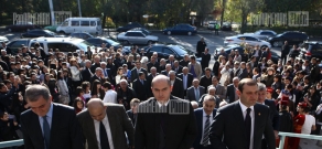 RA Minister of Education and Science Armen Ashotyan visits Yerevan N3 high school after Manuk Abeghyan after renovation