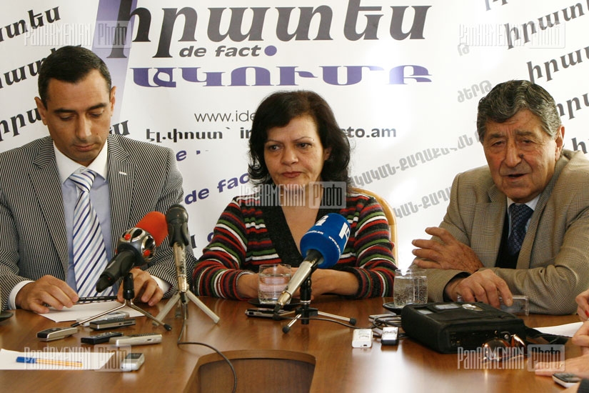 Press conference of the President of the “National Democratic Federation” Arshak Sadoyan and President of 