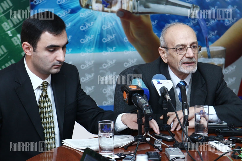Press conference of the head of Food Safety Service of RA Ministry of Agriculture Public Relations department Babken Piroyan and Head of 