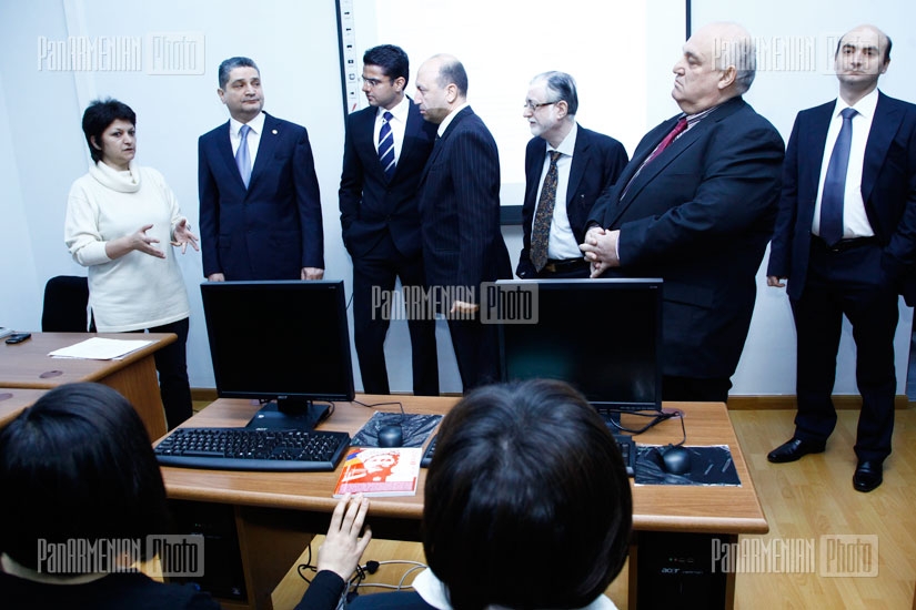 RA PM Tigran Sargsyan attends the opening of Armenian-Indian IT center in YSU