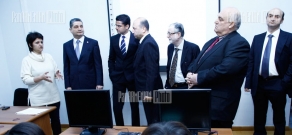 RA PM Tigran Sargsyan attends the opening of Armenian-Indian IT center in YSU