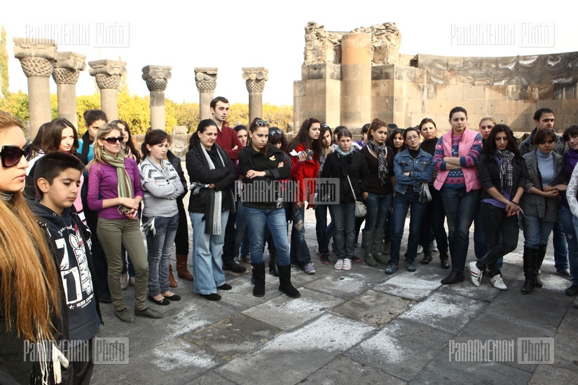 Slovak Consulate of Armenia organizes cleaning works in the area of Zvartnots temple