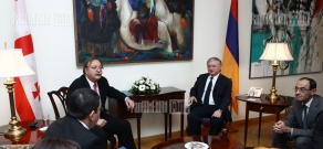 RA FM Edward Nalbandian receives his Georgian counterpart Grigol Vashadze