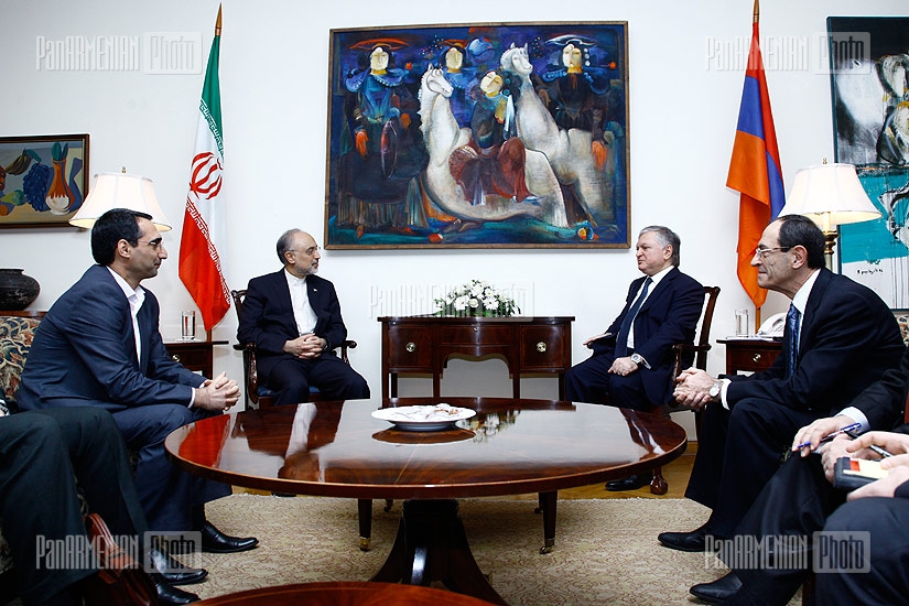 Armenian Foreign Minister Edward Nalbandian meets with his Iranian counterpart Ali Akbar Salehi 