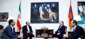Armenian Foreign Minister Edward Nalbandian meets with his Iranian counterpart Ali Akbar Salehi 