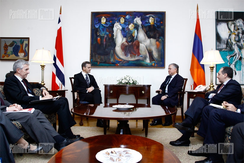 Встреча министров иностранных дел Армении и Норвегии Эдварда Налбандяна и Ионаса Гахра Штьоре