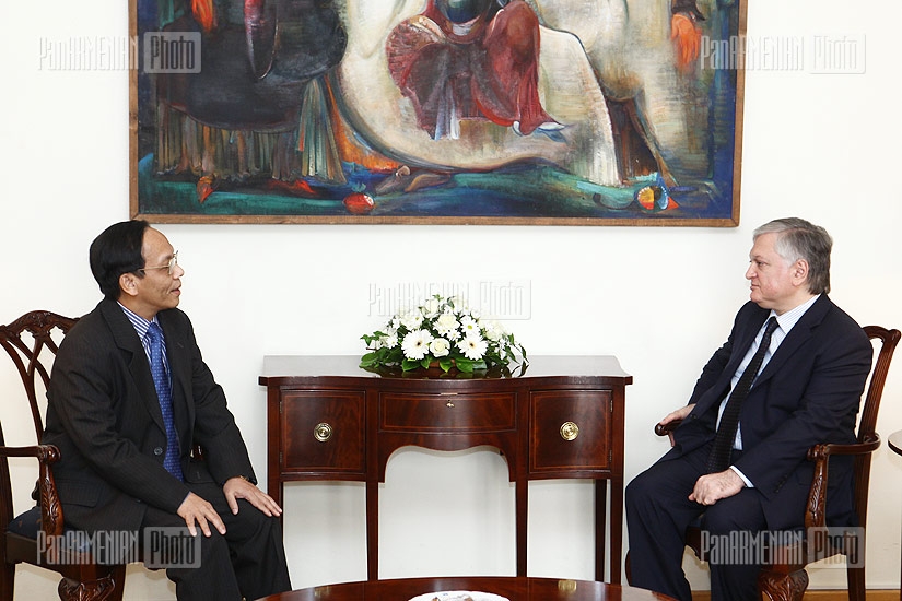 ԱԳ նախարար Էդվարդ Նալբանդյանի հանդիպումը Վիետնամի Սոցիալիստական Հանրապետության դեսպանի հետ