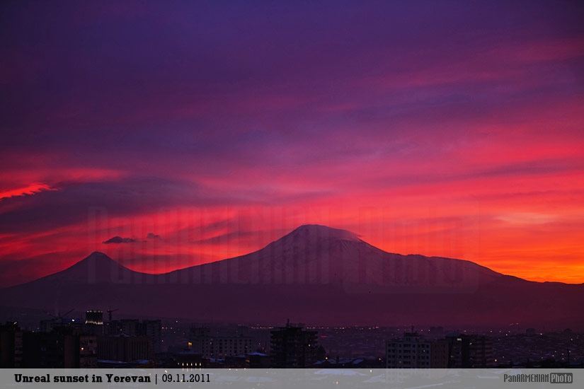 Անիրական արևամուտ Երևանում | 09.11.2011