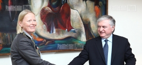 ԱԳՆ-ում տեղի ունեցավ ԱԳ նախարար Էդվարդ Նալբանդյանի հանդիպումը ՄԱԿ-ի մանկական հիմնադրամի ներկայացուցիչ տկն. Մանյա Հենրիետ Աարենսի հետ