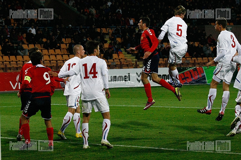 UEFA under-21: Armenia - Czech republic football game