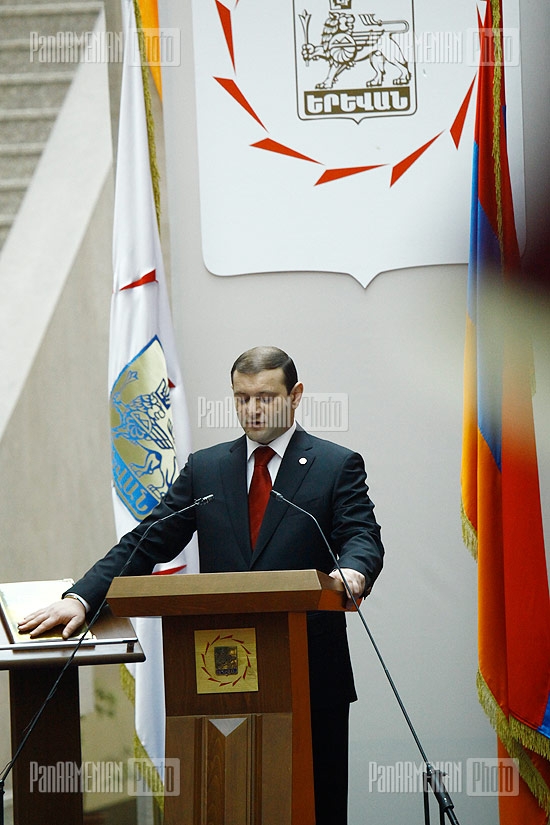 Inauguration of new Mayor of Yerevan Taron Magraryan