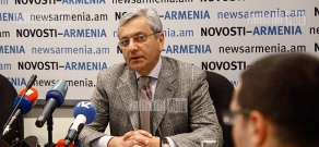 Press conference of ACBA-Credit Agricole Bank CEO Stepan Gishyan