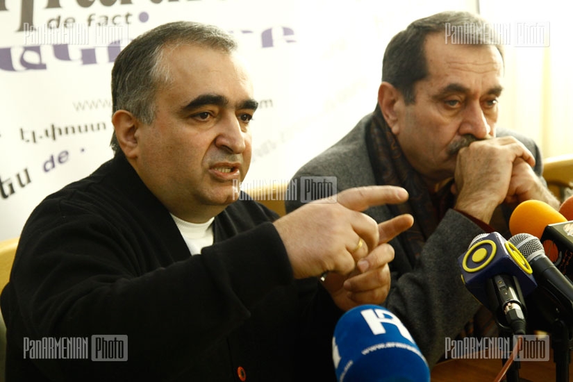 Пресс-конференция бывшего члена комитета “Карабах” Альберта Багдасаряна и члена социал-демократической партии 