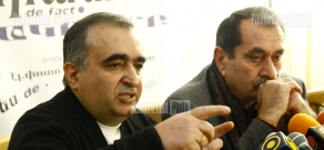Пресс-конференция бывшего члена комитета “Карабах” Альберта Багдасаряна и члена социал-демократической партии 
