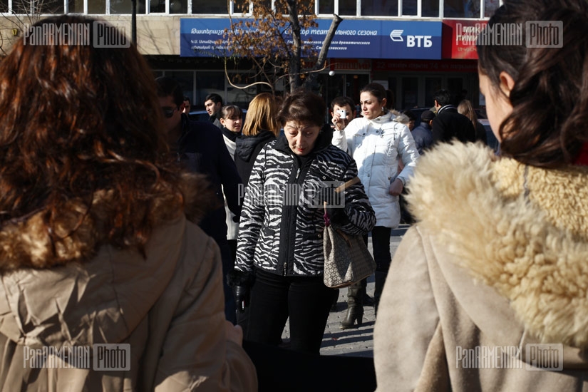 Protest in Yerevan against domestic violence 