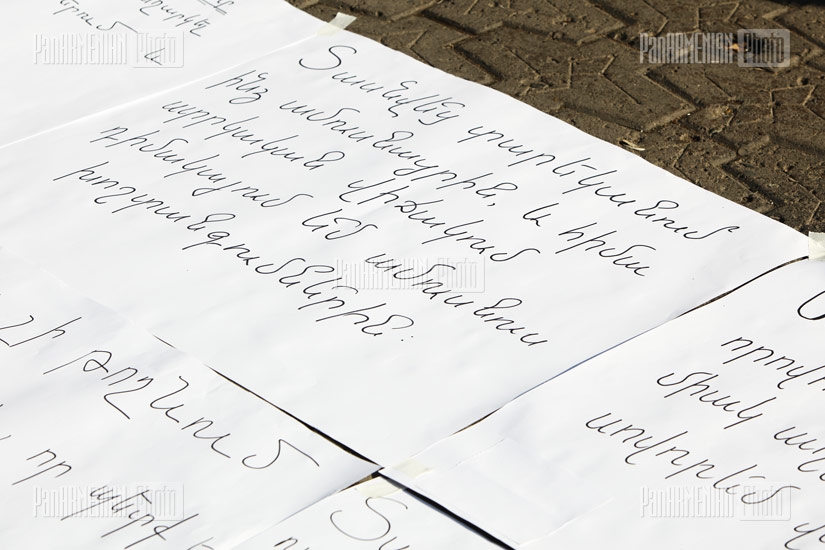 Protest in Yerevan against domestic violence 
