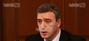 Press conference of Lori governor Arthur Nalbandyan