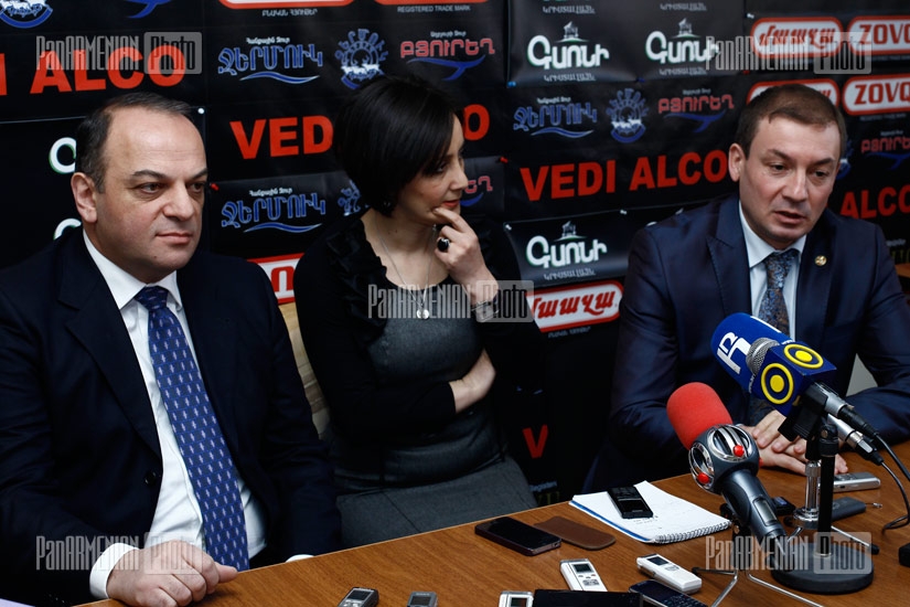 Press conference of RPA MP Artak Davtyan and former Minister of Foreign Affairs of NKR Arman Melikayn