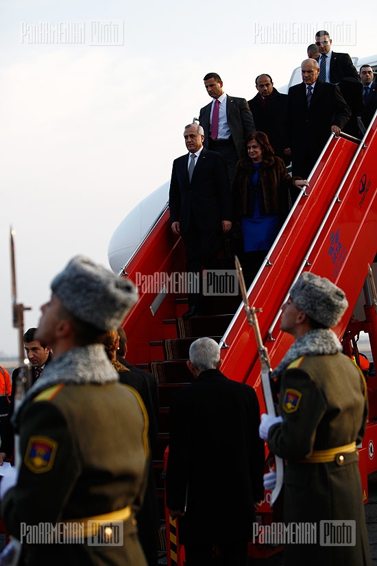 Լիբանանի նախագահ Միշել Սուլեյմանը ժամանեց Հայաստան