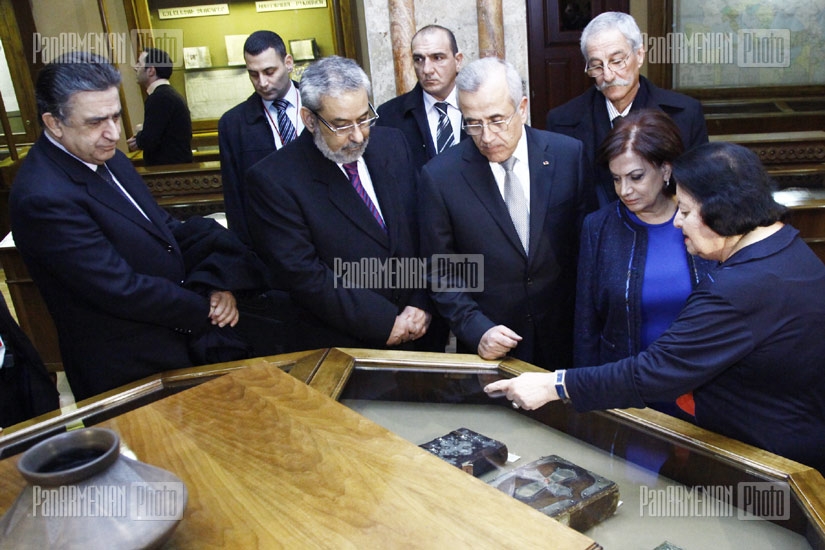 Президент Ливана Мишель Сулейман посетил музей-институт древних рукописей Матенадаран
