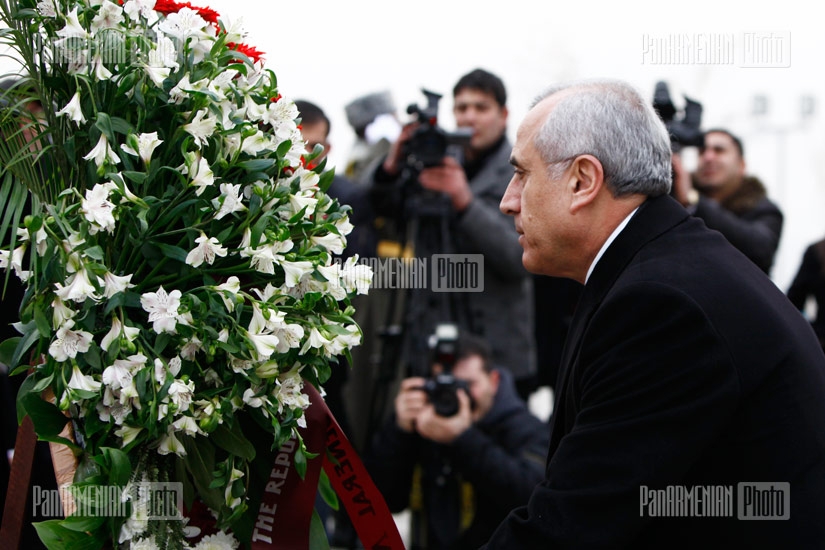 President of Lebanon Michel Suleiman visits Armenian Genocide Memorial