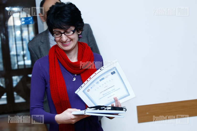 Awarding ceremony of creators of human rights films takes place in UN Armenia office 