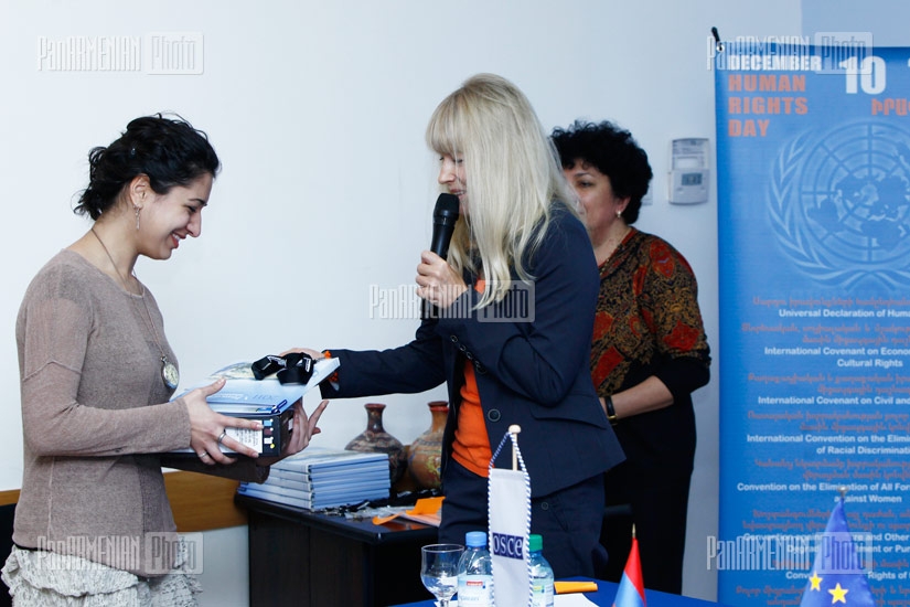 Awarding ceremony of creators of human rights films takes place in UN Armenia office 