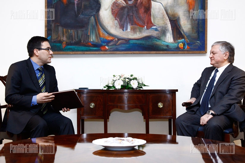 ՀՀ ԱԳ նախարար Էդվարդ Նալբանդյանն ընդունեց ԵՄ պատվիրակության ղեկավար Տրայան Խրիստեային
