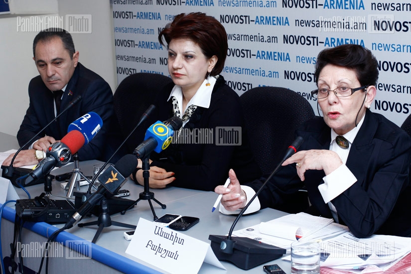 Press conference of RPA MP Karine Achemyan, 