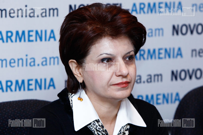Press conference of RPA MP Karine Achemyan, 